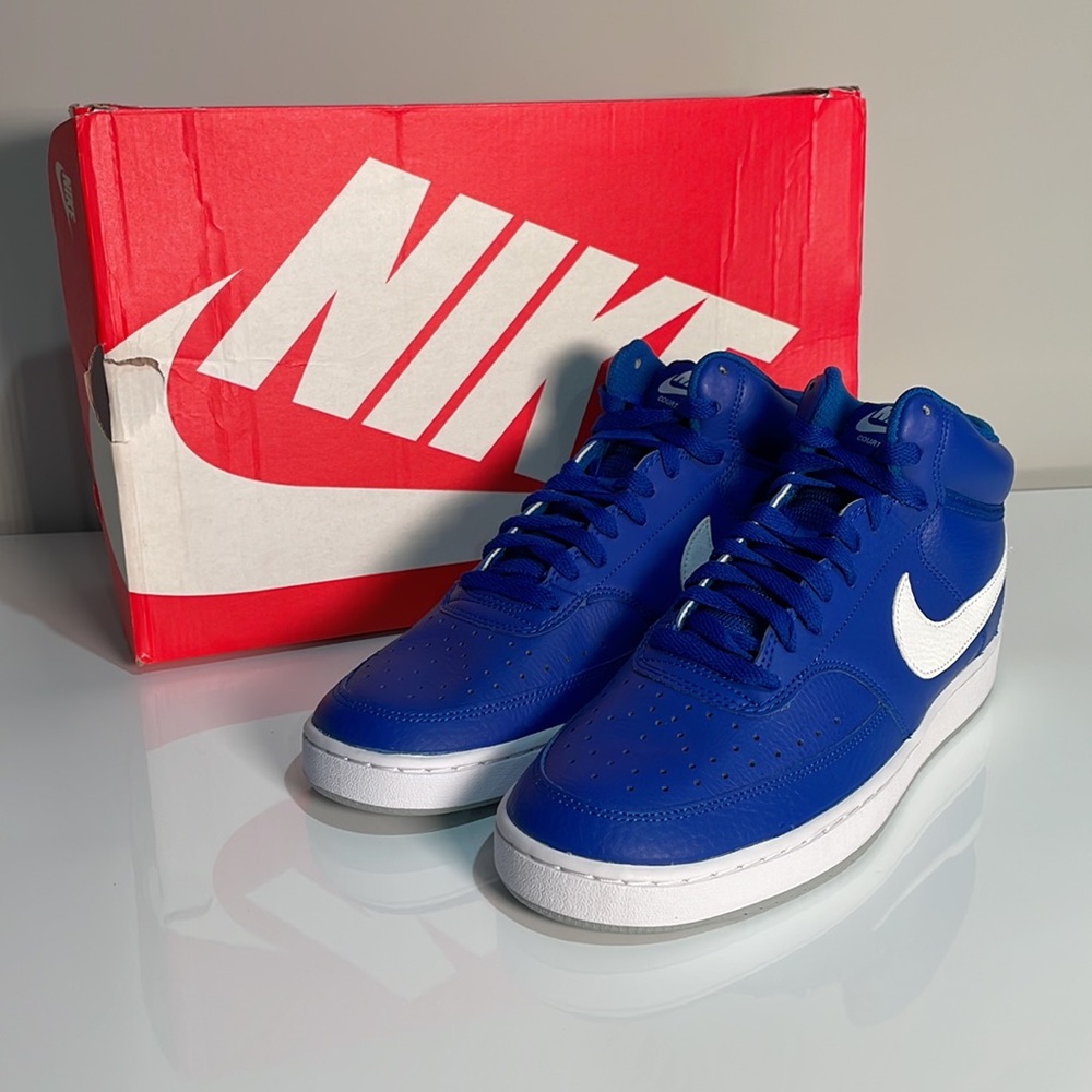 NEW Nike Court Vision Mid 'Hyper Blue' Mens Sneakers - 9